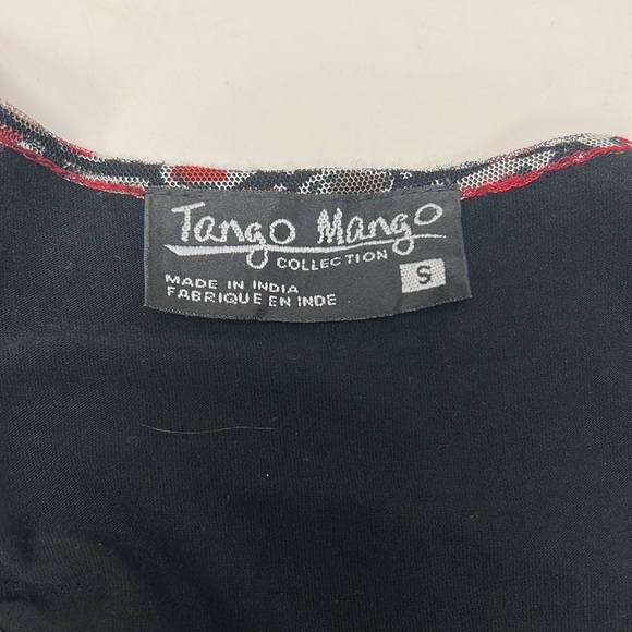 Tango Mango Tiered Netted Midi Dress Size Small - Picture 7 of 8